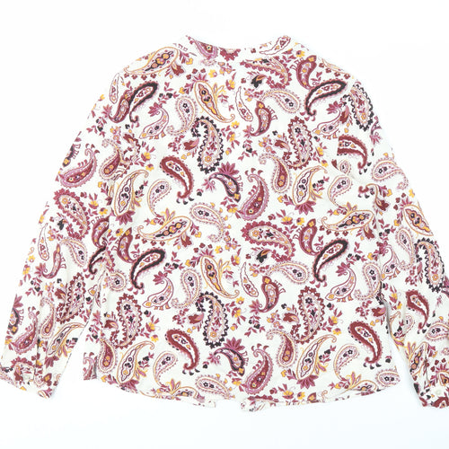 Principles Women Multicoloured Paisley Blouse Size 12