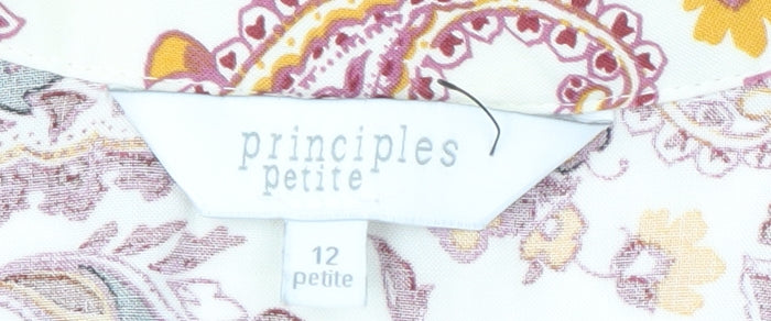 Principles Women Multicoloured Paisley Blouse Size 12