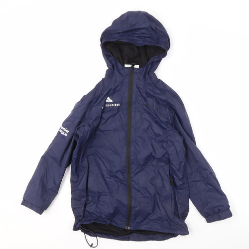 TOG24 Boys Blue Windbreaker Jacket 9-10 Years, Hooded & Lined