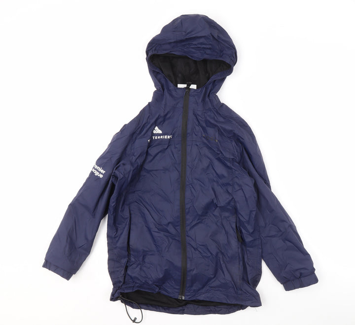 TOG24 Boys Blue Windbreaker Jacket 9-10 Years, Hooded & Lined