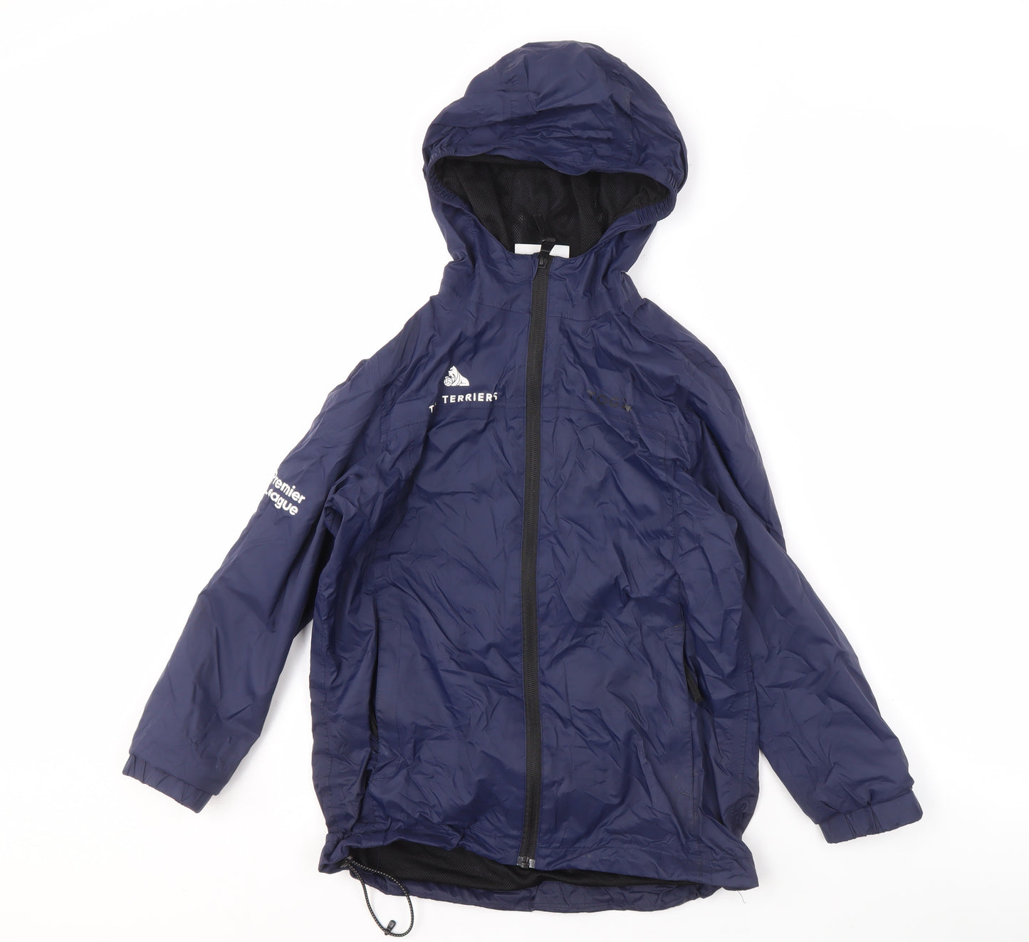 TOG24 Boys Blue Windbreaker Jacket 9-10 Years, Hooded & Lined