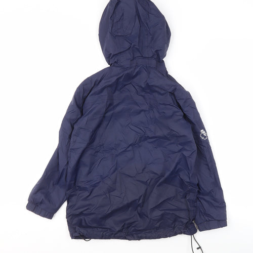TOG24 Boys Blue Windbreaker Jacket 9-10 Years, Hooded & Lined