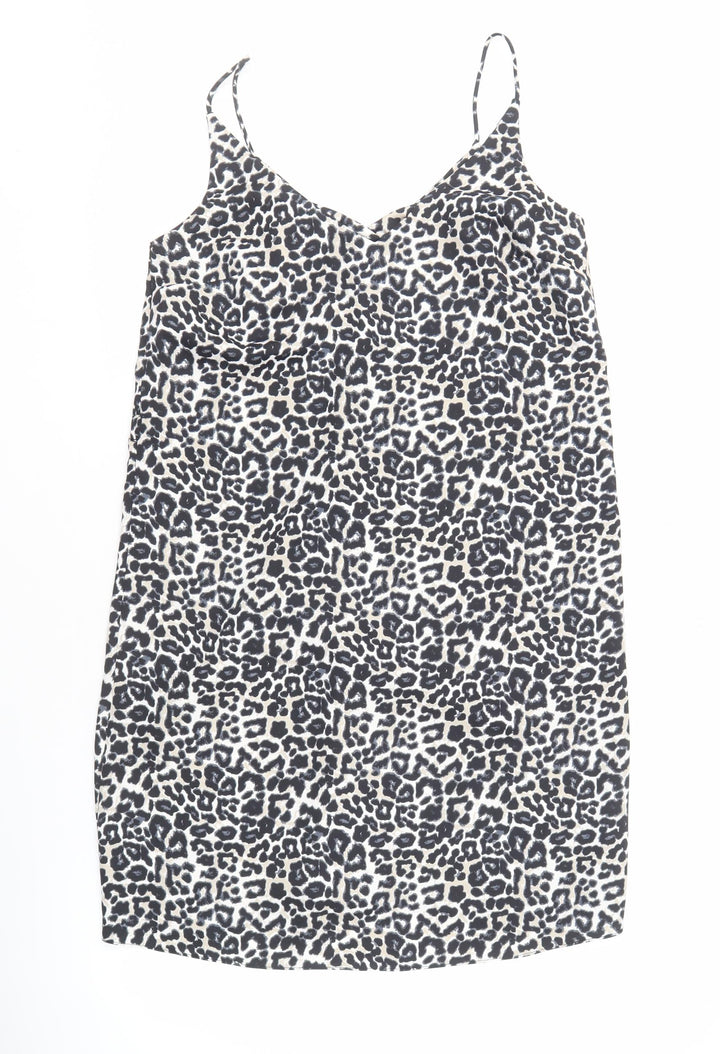 New Look Women's Leopard Slip Dress Size 10