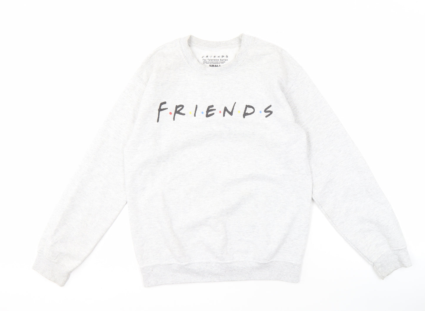 Friends Grey Small Pullover Sweatshirt for Unisex Adults