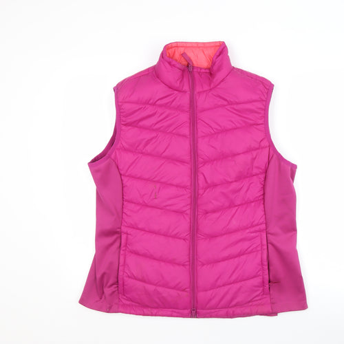 Crane Pink Puffer Women's Waistcoat L