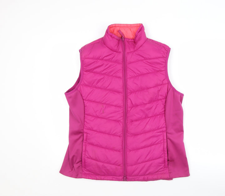 Crane Pink Puffer Women's Waistcoat L