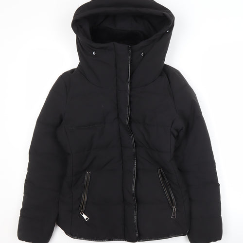 Quiz Women's Black Puffer Jacket Size 6