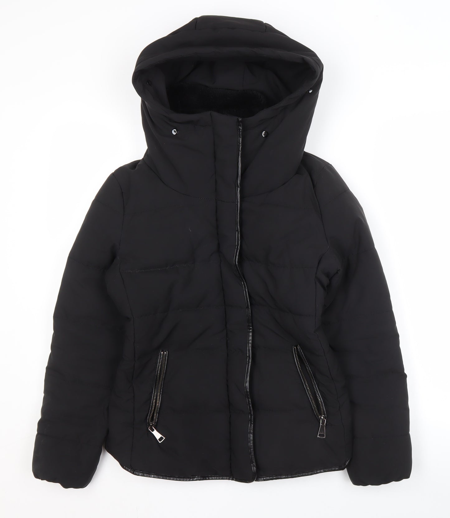 Quiz Women's Black Puffer Jacket Size 6