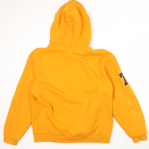 Superdry Men's Yellow XL Pullover Hoodie, Graphic Logo