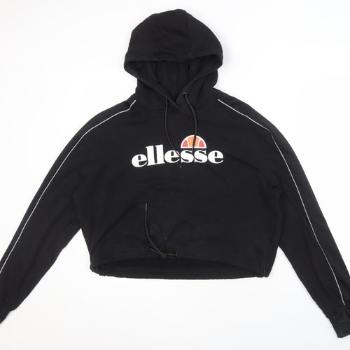 Ellesse Women's Black Hoodie, Size 12, Comfortable Fit