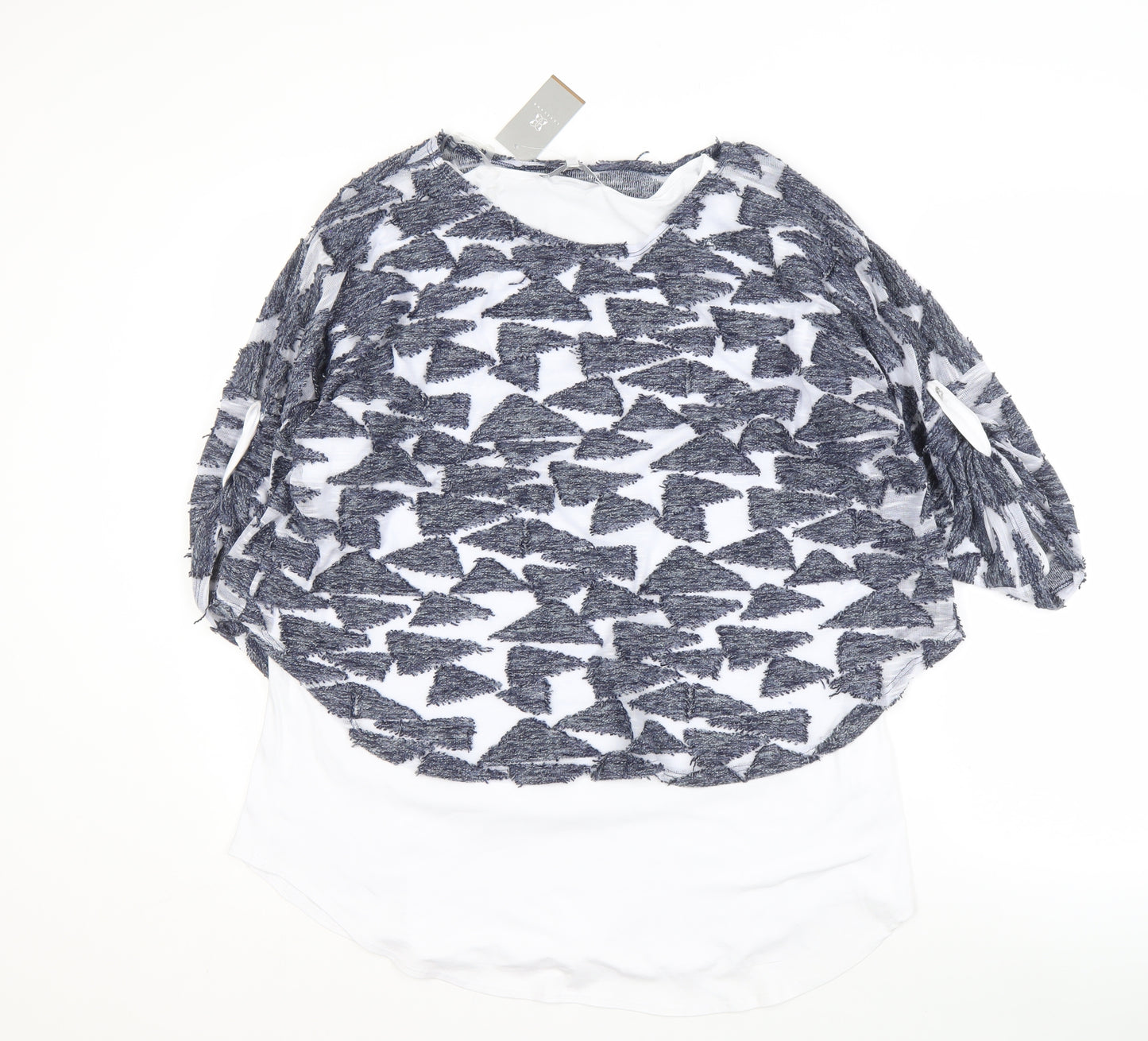 Lakeland Women’s White Blue Top Size 16 New