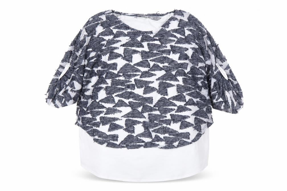 Lakeland Women’s White Blue Top Size 16 New