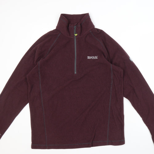 Regatta Purple Men's Outdoor 1/2 Zip Sweatshirt L