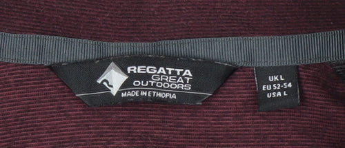 Regatta Purple Men's Outdoor 1/2 Zip Sweatshirt L
