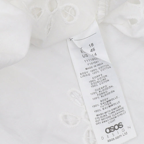ASOS DESIGN Women's White Camisole Blouse Size 18