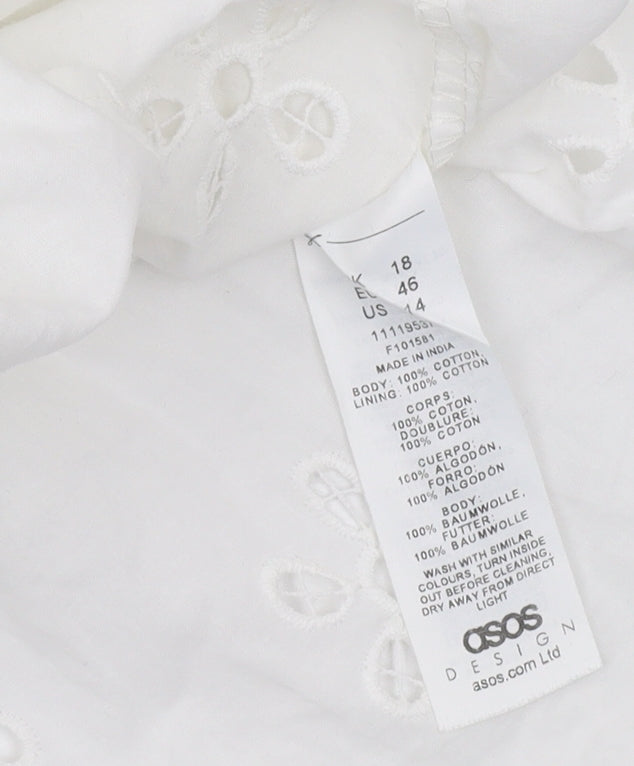 ASOS DESIGN Women's White Camisole Blouse Size 18