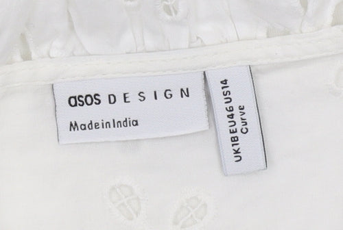 ASOS DESIGN Women's White Camisole Blouse Size 18