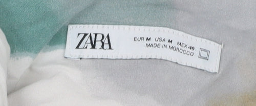 Zara Men's Multicoloured Graphic Print Shirt M