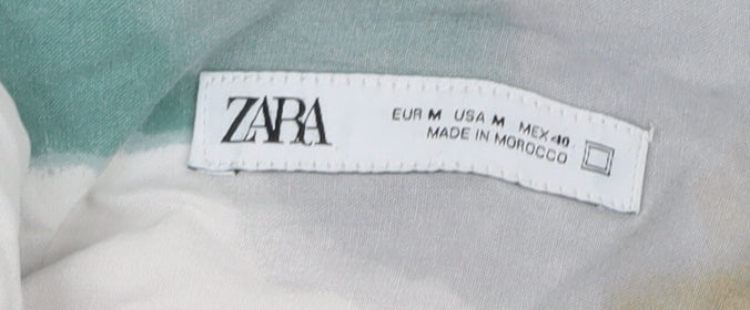 Zara Men's Multicoloured Graphic Print Shirt M
