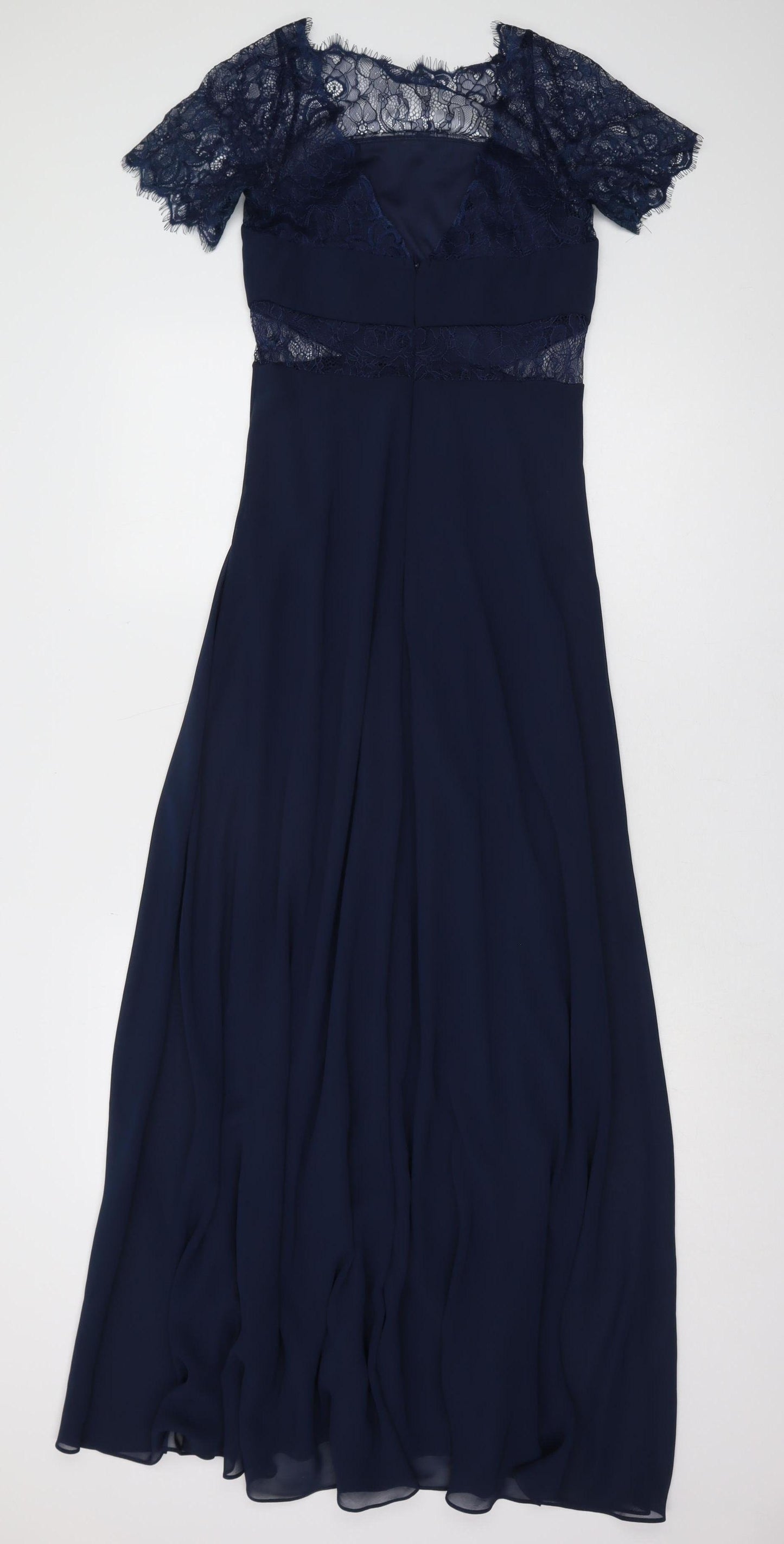 ASOS Women's Blue Lace Maxi Dress, Size 8