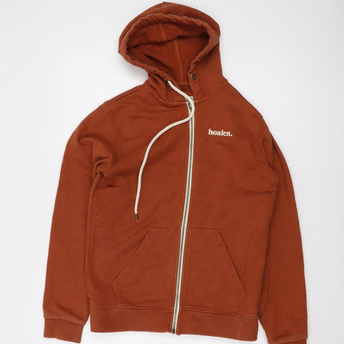 Hoalen Women's Orange Full Zip Hoodie Size 14