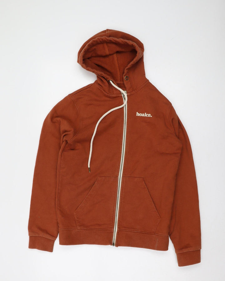 Hoalen Women's Orange Full Zip Hoodie Size 14