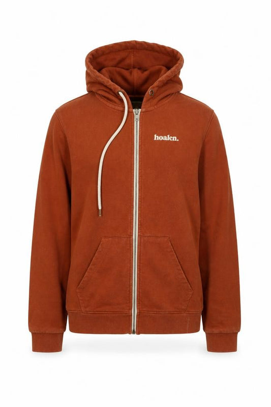 Hoalen Women's Orange Full Zip Hoodie Size 14