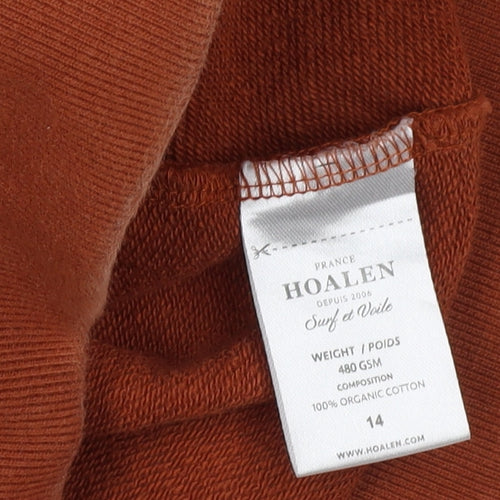 Hoalen Women's Orange Full Zip Hoodie Size 14