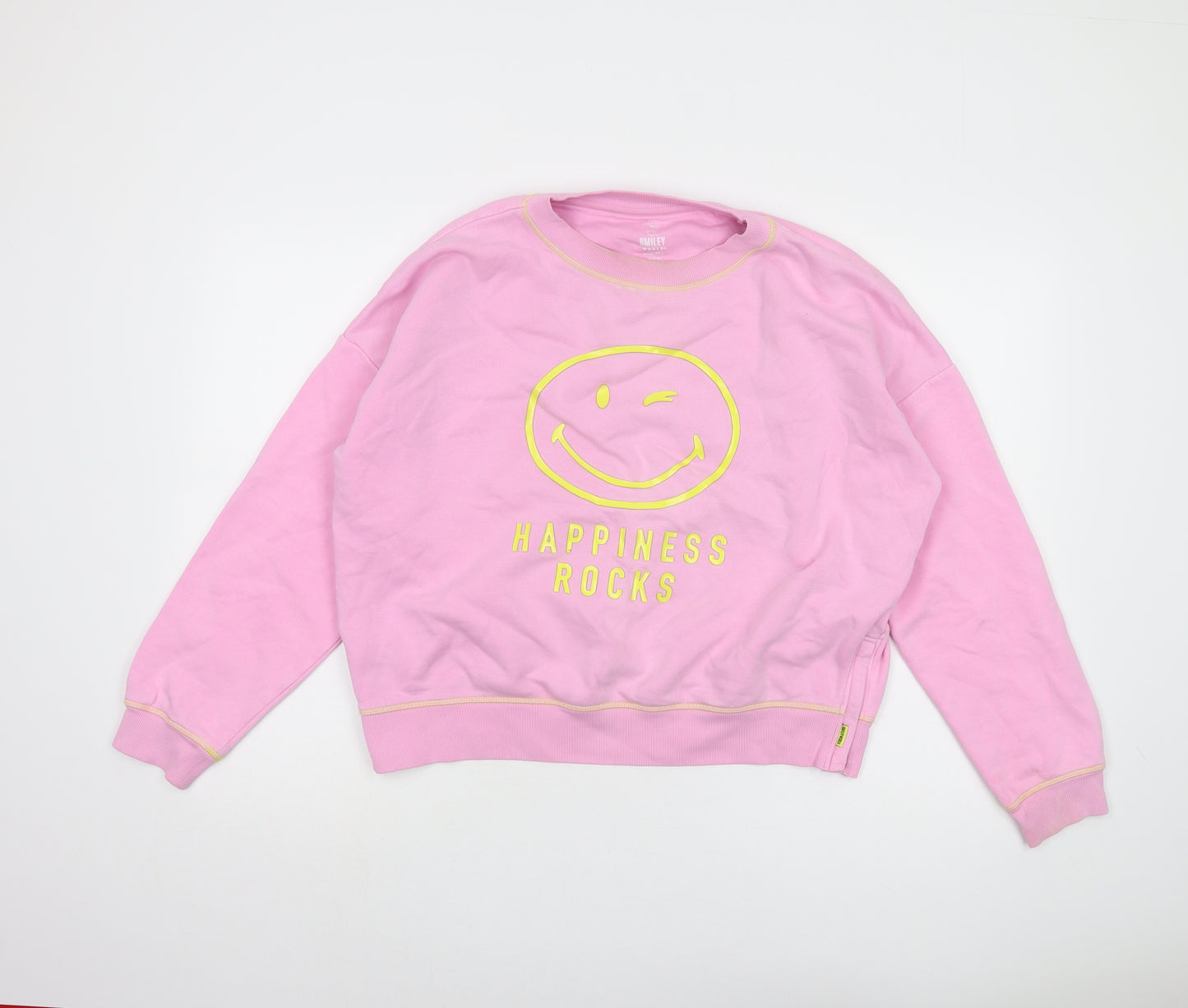 Marks and Spencer Girls Pink Pullover Sweatshirt 15-16Y