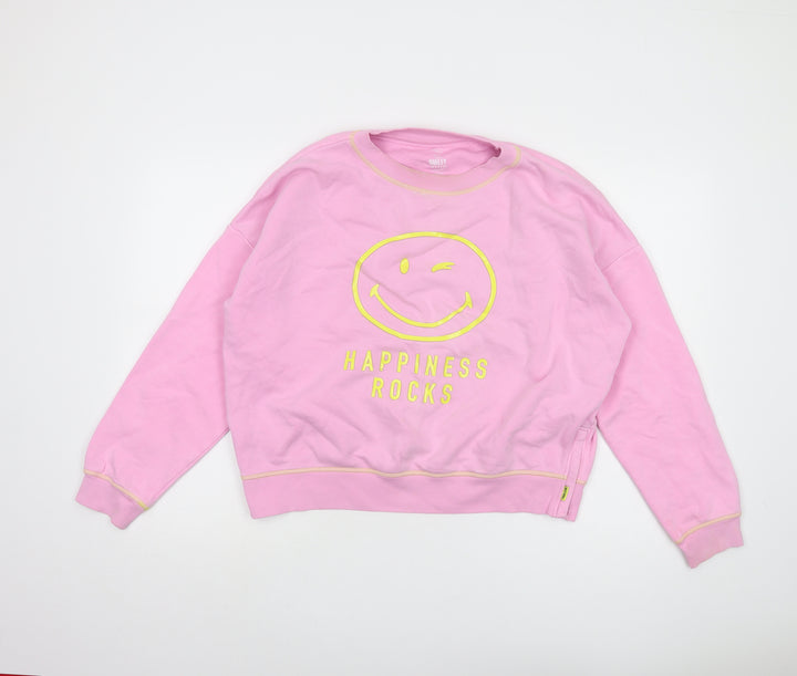 Marks and Spencer Girls Pink Pullover Sweatshirt 15-16Y