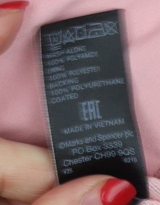 Marks and Spencer Women's Pink Parka Coat Size 16