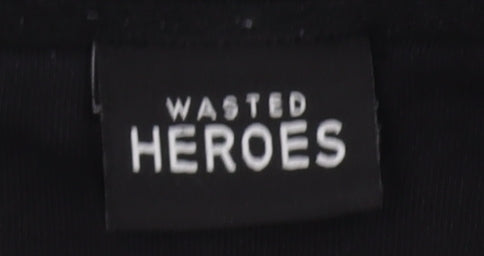 Wasted Heroes Men's Black Pullover Sweatshirt M