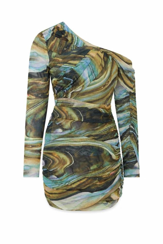 Front view of PRETTYLITTLETHING Women's Multicolour Bodycon Dress
