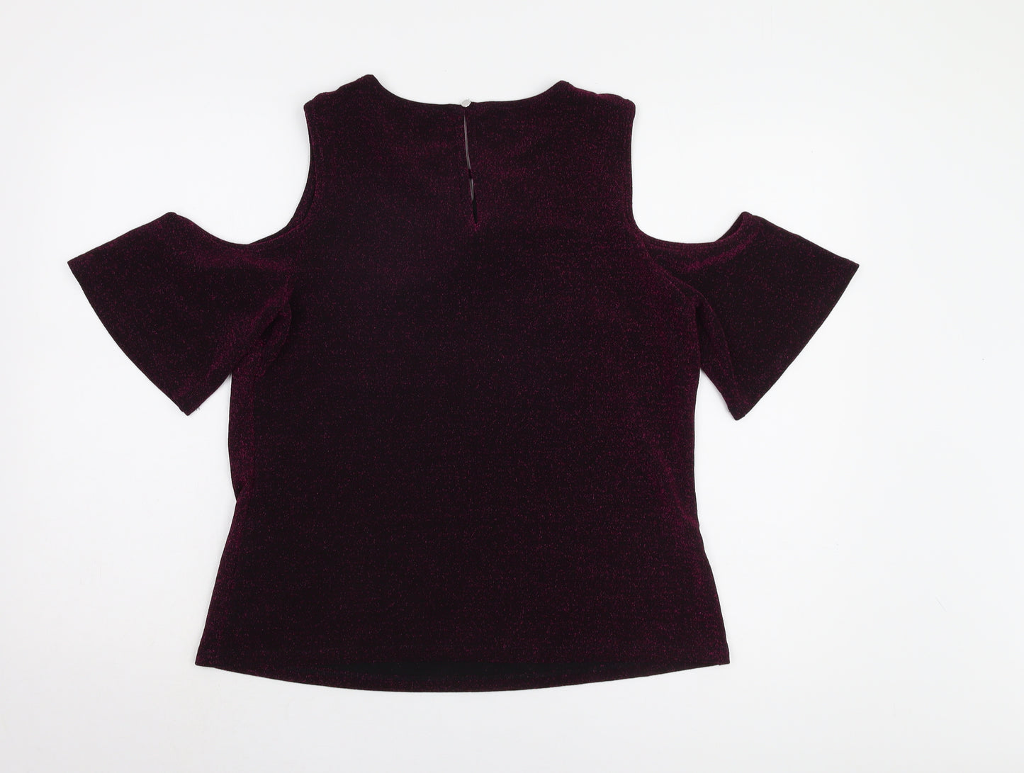 Dorothy Perkins Women's Purple Cold Shoulder Top