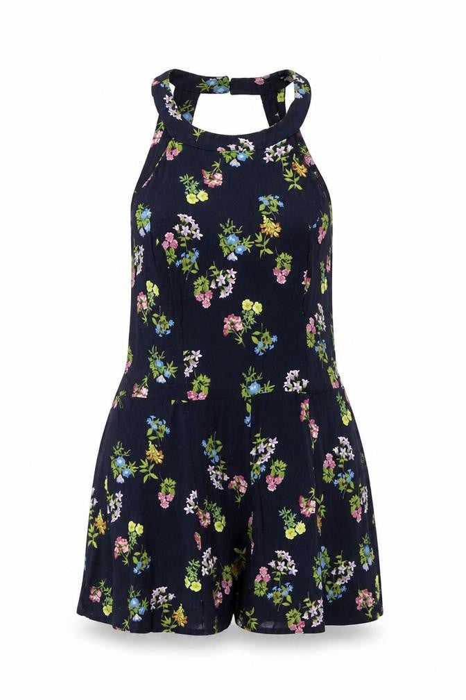Front view of Miss Selfridge Women's Floral Playsuit, Multicoloured, size 10