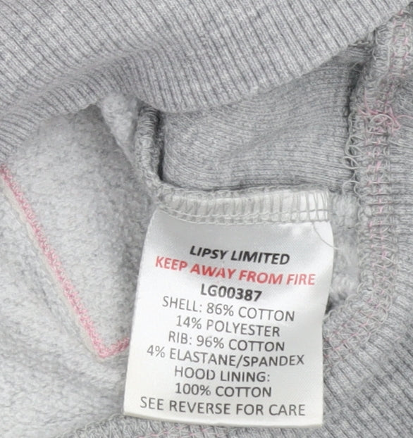 Lipsy Women's Grey Medium Hoodie