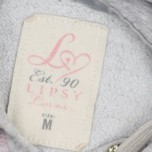 Lipsy Women's Grey Medium Hoodie