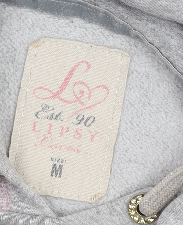 Lipsy Women's Grey Medium Hoodie