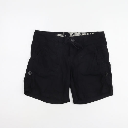 New Look Women's Black Cotton Shorts Size 10
