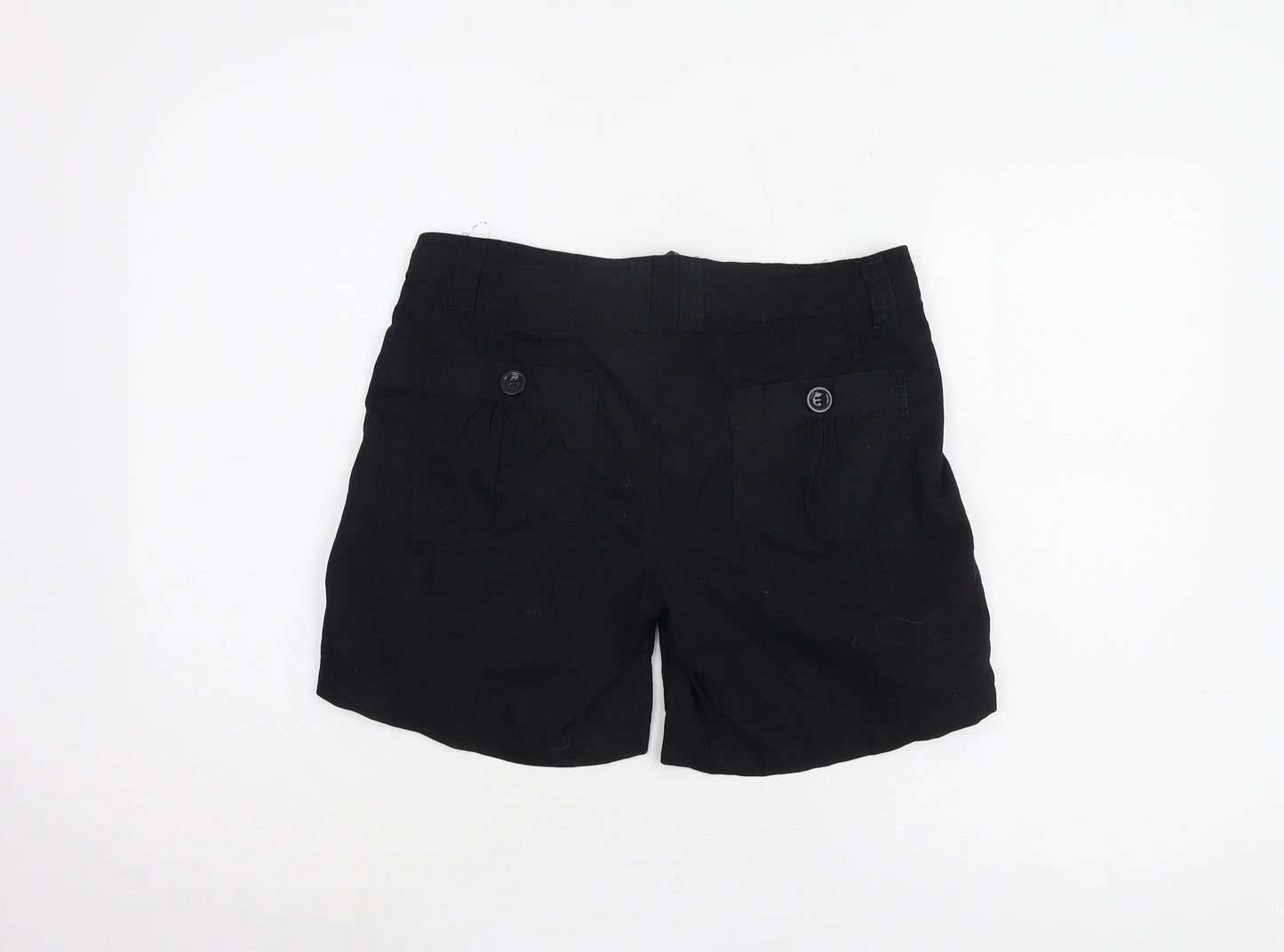 New Look Women's Black Cotton Shorts Size 10