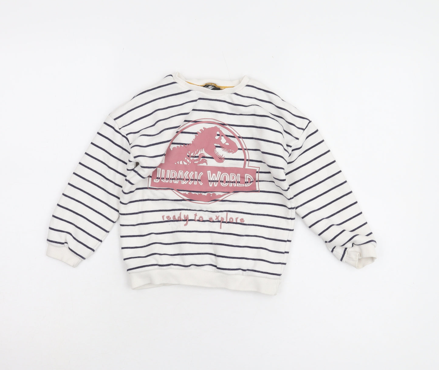 Jurassic World White Girls Pullover Sweatshirt 5-6 Years