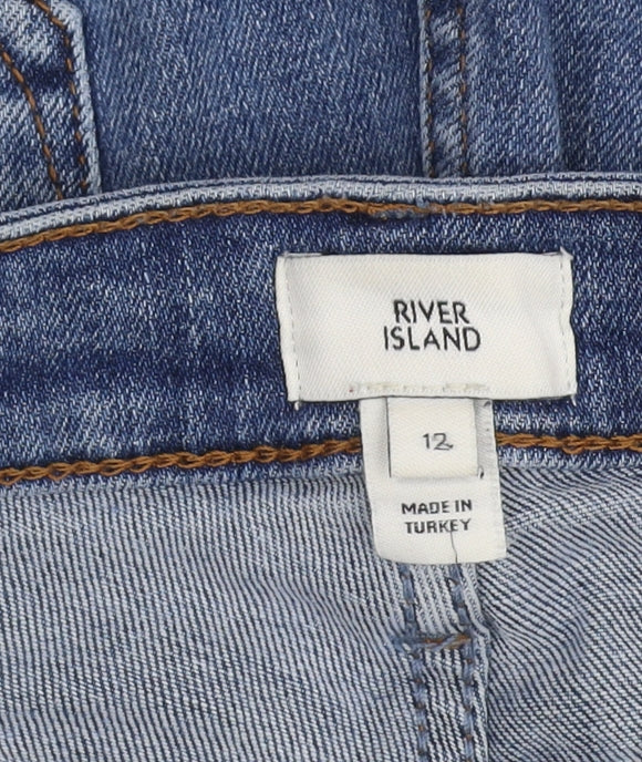 River Island Blue Skinny Jeans for Women Size 12