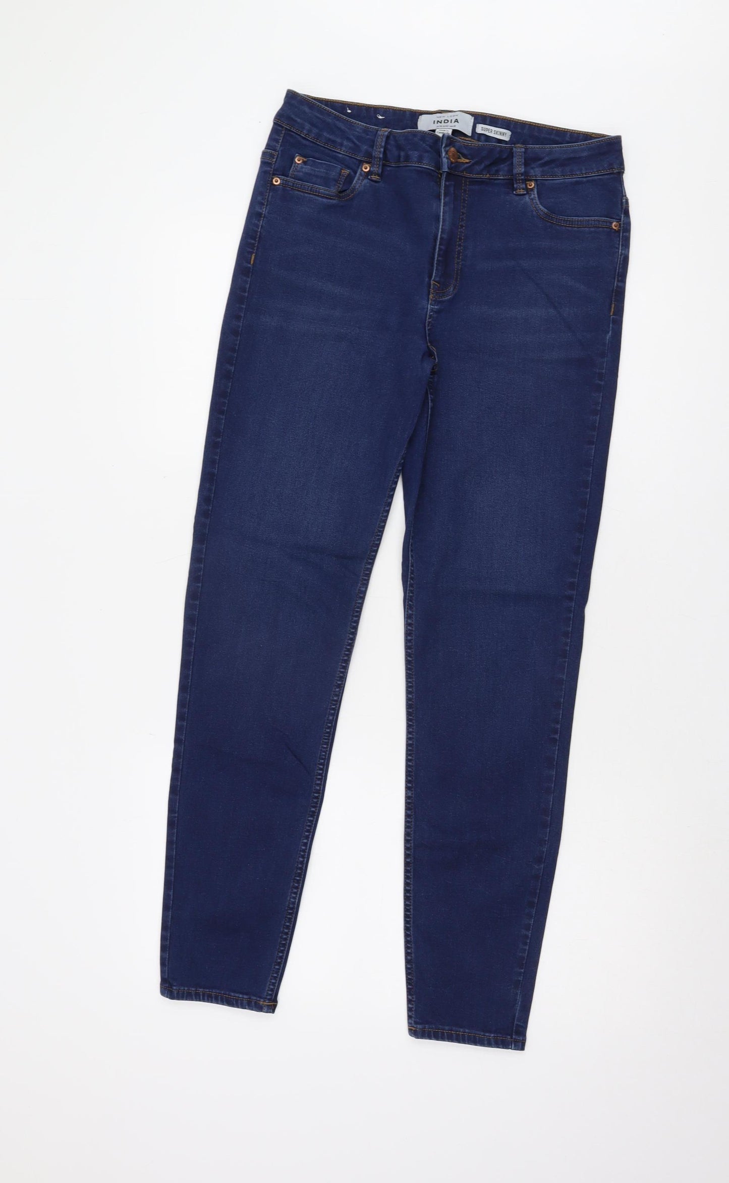 New Look Women's Blue Skinny Jeans Size 14