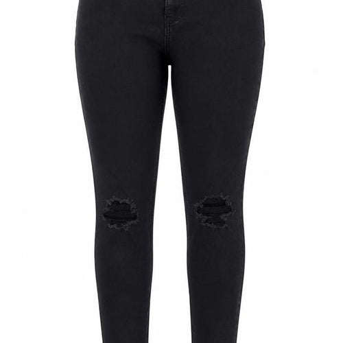 New Look Women's Black Skinny Jeans Size 14 Mid-Rise