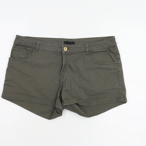 H&M Women's Green Shorts, Size 14, Casual Wear