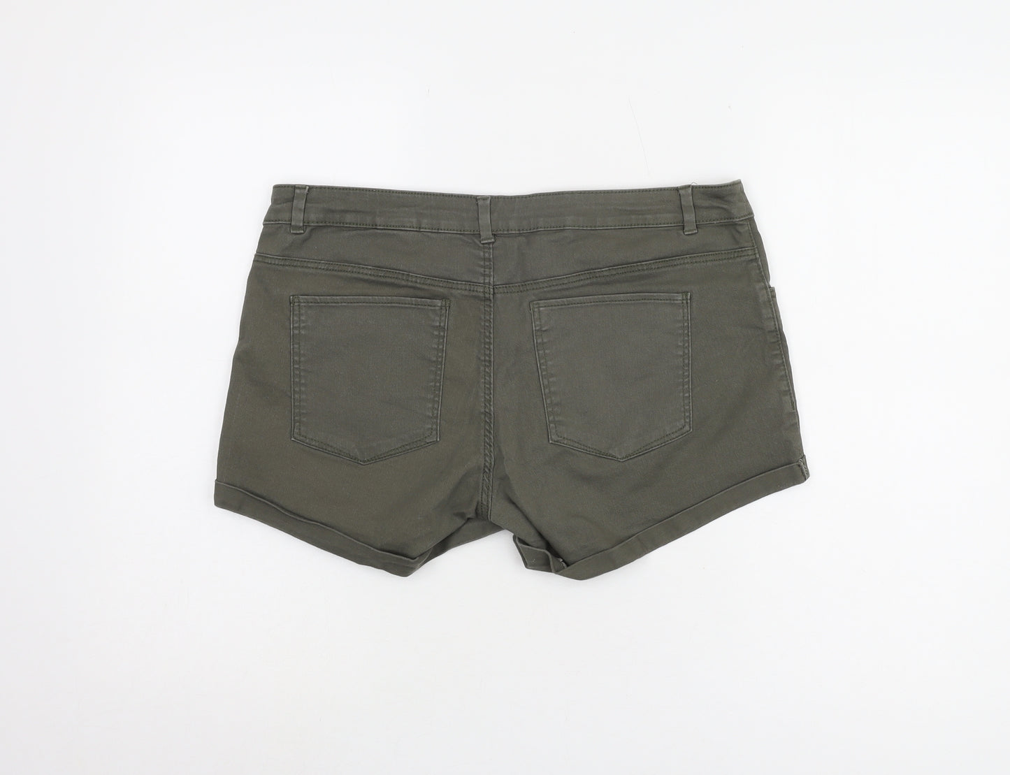 H&M Women's Green Shorts, Size 14, Casual Wear