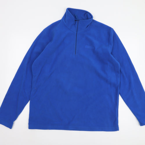 Mountain Warehouse Men’s Blue Pullover Fleece Sweatshirt L