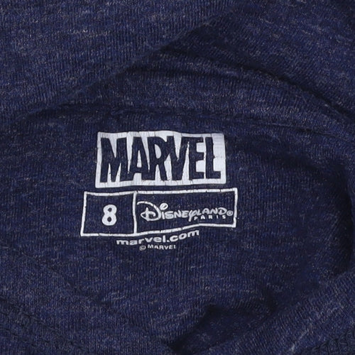 Marvel Boys Blue Superhero Pullover Hoodie 8 Years