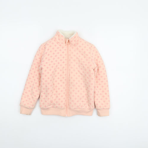 Lupilu Girls Pink Bomber Jacket, Size 8-9 Years, Cotton Blend