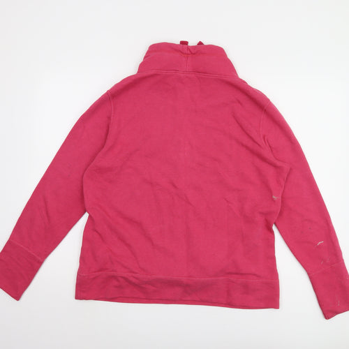 Puma Women's Pink Sweatshirt UK 16 Logo Casual
